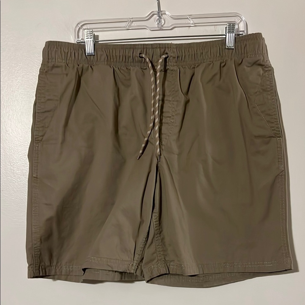 Amazon essentials elastic waist drawstring khaki shorts